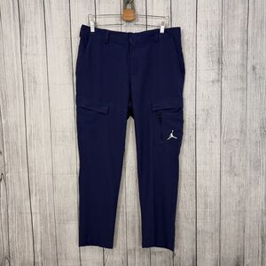 Nike Air Jordan Men's W34 x L32 Purple Slim Fit Repel Woven Golf Pants NWT